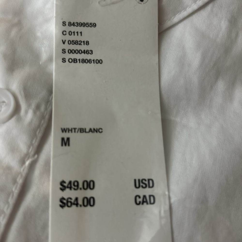 BDG Corey Cropped Button-Down Shirt NWT - Picture 7 of 9